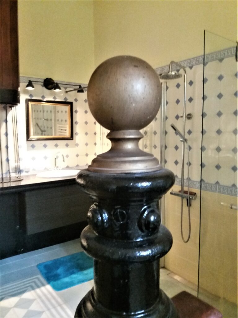 Originele details van het koetshuis zijn zorgvuldig bewaard gebleven